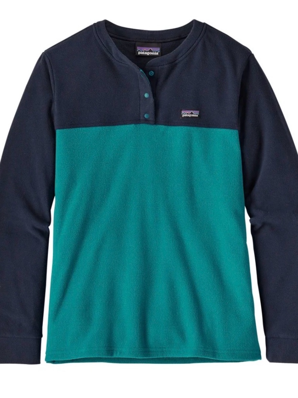 Women’s Patagonia Micro D Henley Fleece Pullover Sz M